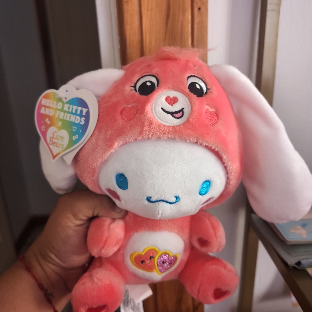 Care Bears Pink and White Stuffed Animal